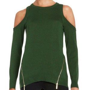Michael Kors Cold Shoulder Side Zip Sweater